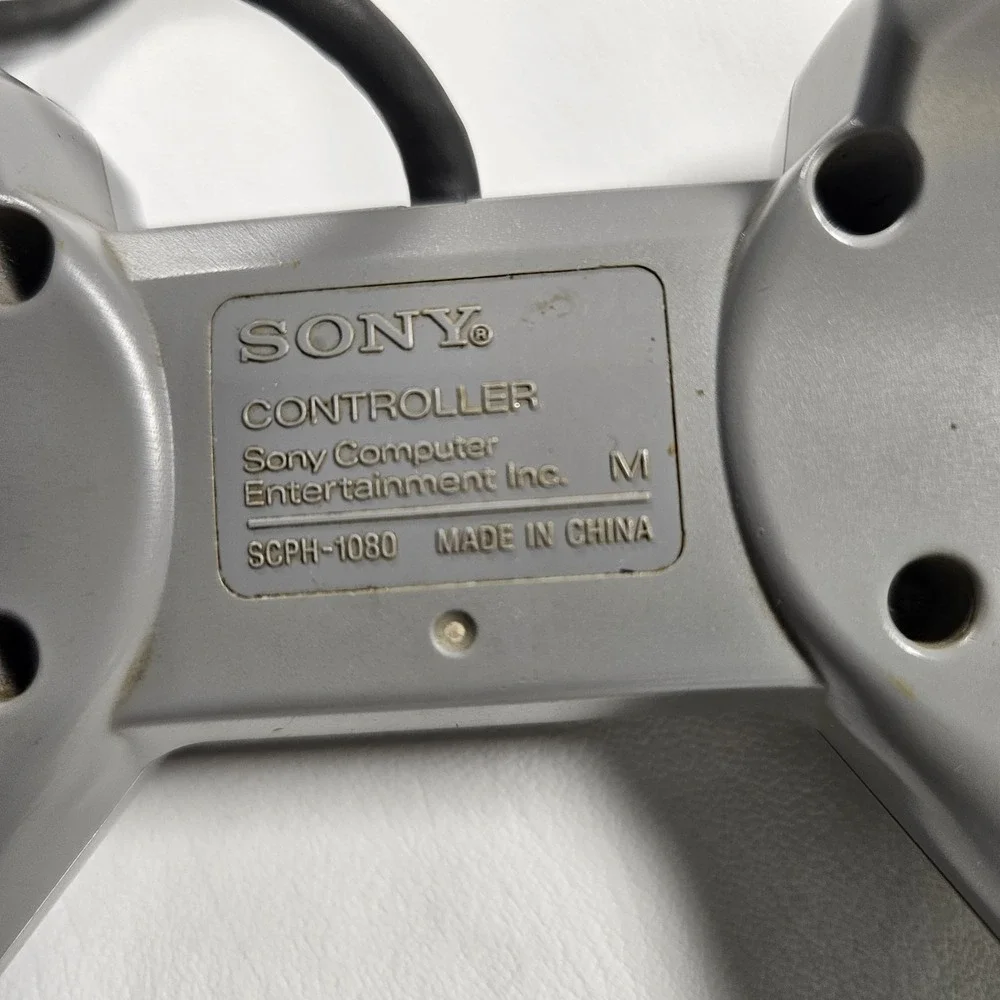Sony PlayStation‎ 1 (PS1) Original Controller Gamepad SCPH-1080 Gray *Tested*